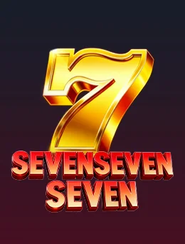 ရွှေရောင် ၇ ဂဏန်းနှင့် SevenSevenSeven စာတန်းပါ slot ဂိမ်းပုံ