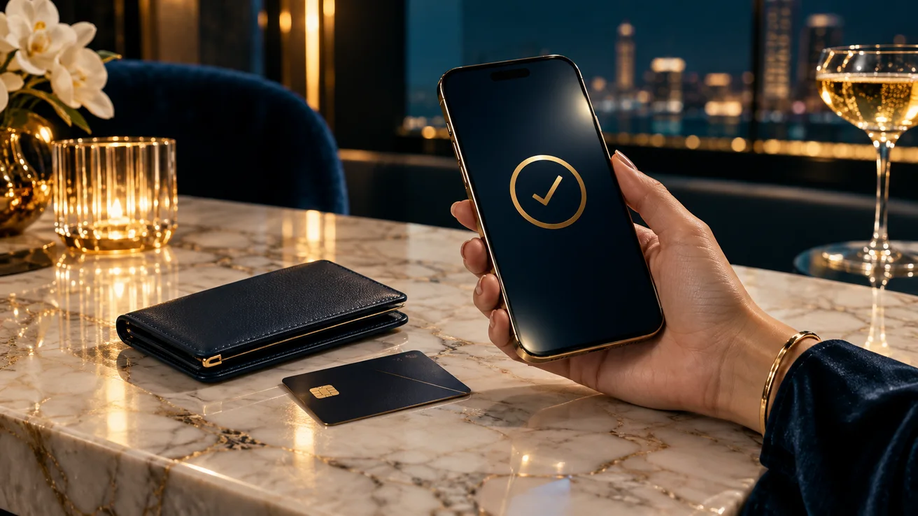 Smartphone and wallet illustrating digital payments — AI illustration